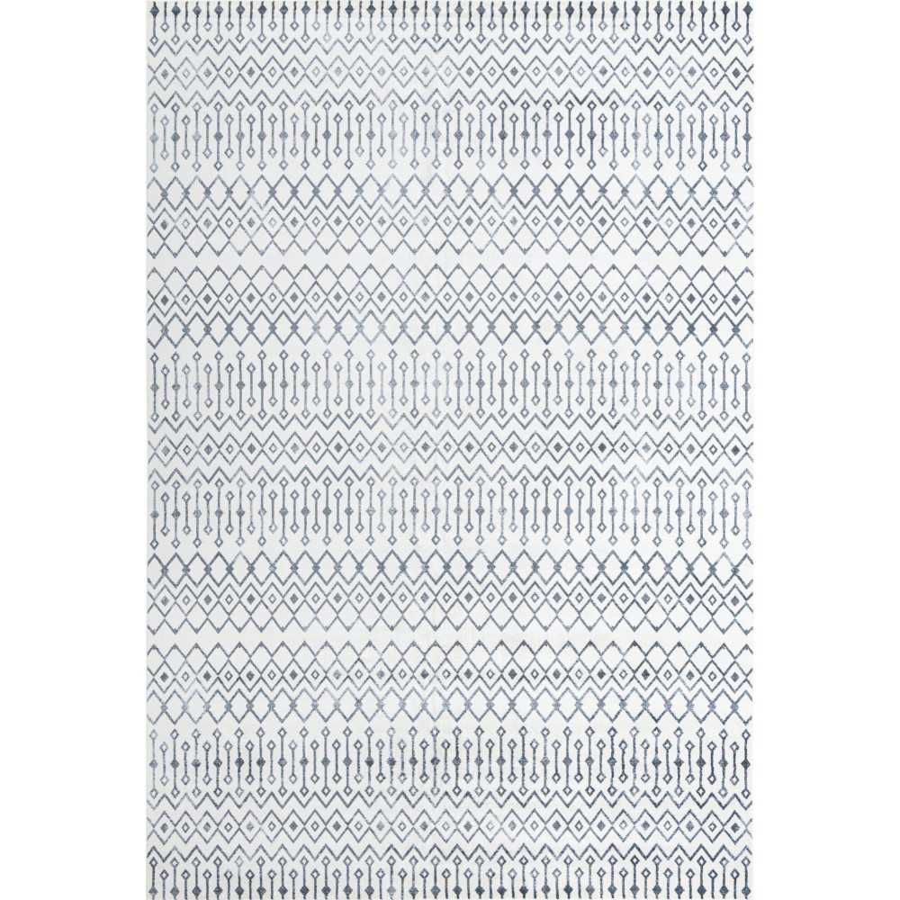 Rug Unique Loom Bohemian Trellis Ivory Rectangular 13' 0 x 18' 0