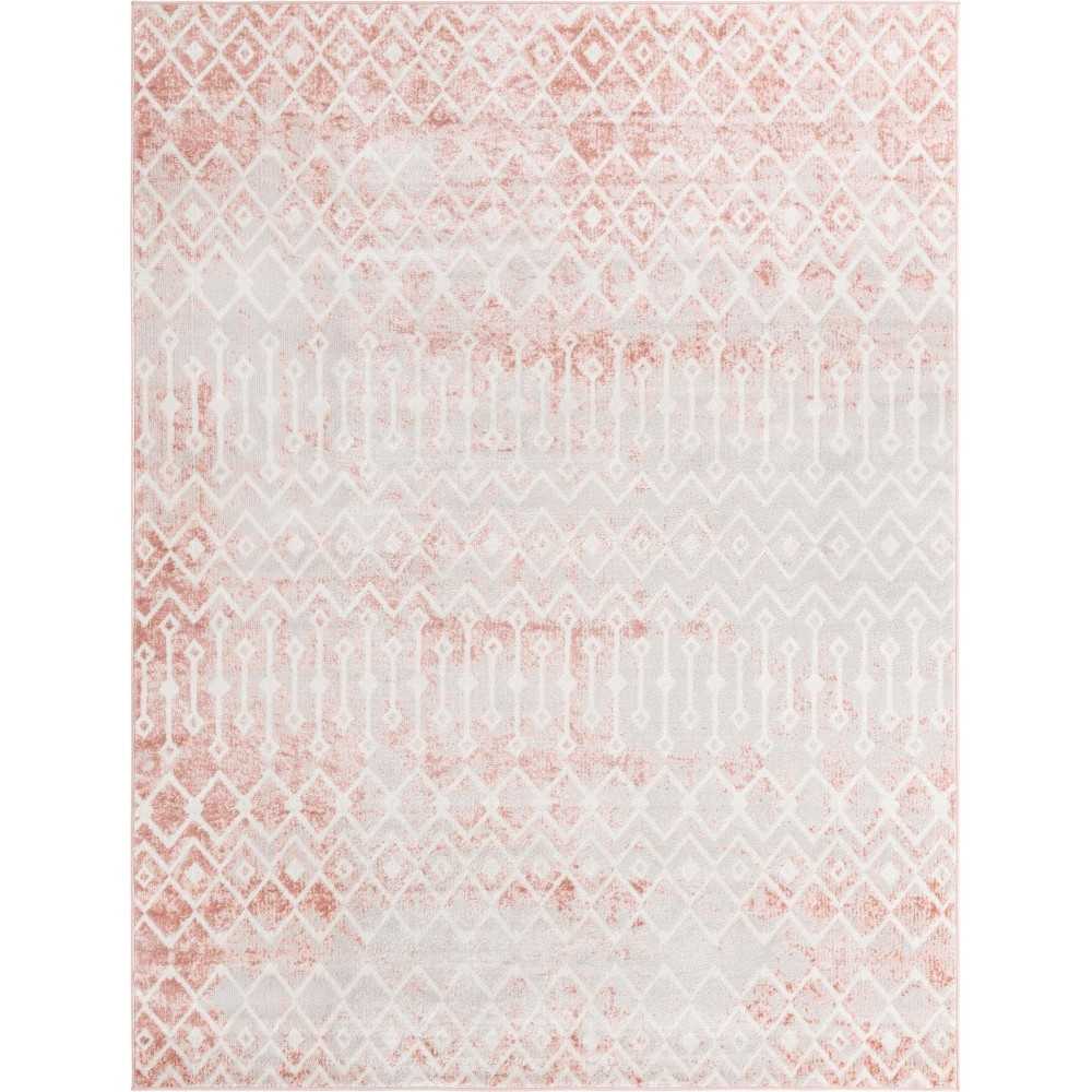 Rug Unique Loom Bohemian Trellis Rose Rectangular 13' 0 x 18' 0