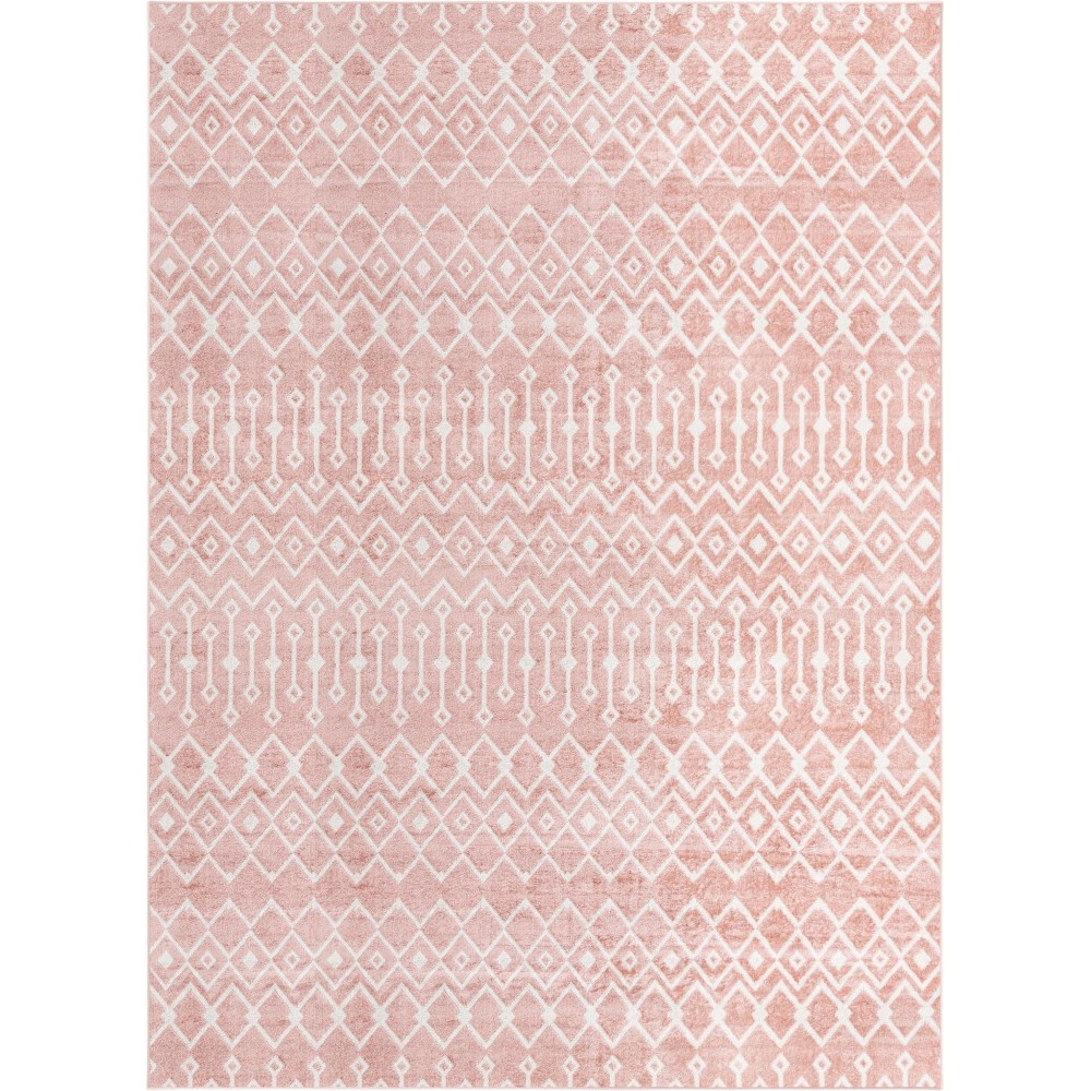 Rug Unique Loom Bohemian Trellis Pink Rectangular 13' 0 x 18' 0 Rug Unique Loom Bohemian Trellis Pink Rectangular 13' 0 x 18' 0