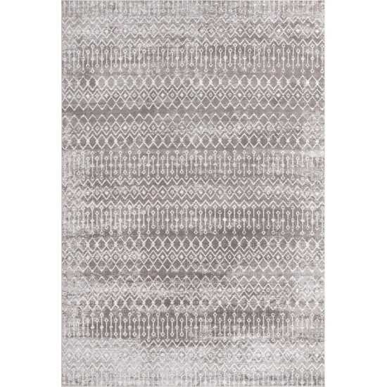 Rug Unique Loom Bohemian Trellis Gray Rectangular 13' 0 x 18' 0