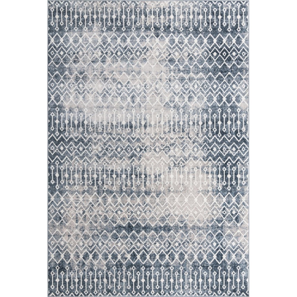 Rug Unique Loom Bohemian Trellis Blue Rectangular 13' 0 x 18' 0 Rug Unique Loom Bohemian Trellis Blue Rectangular 13' 0 x 18' 0