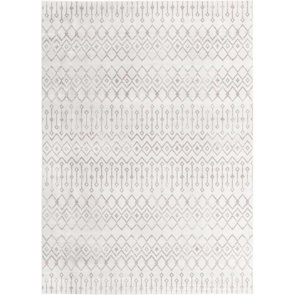 Rug Unique Loom Bohemian Trellis Pearl Rectangular 13' 0 x 18' 0