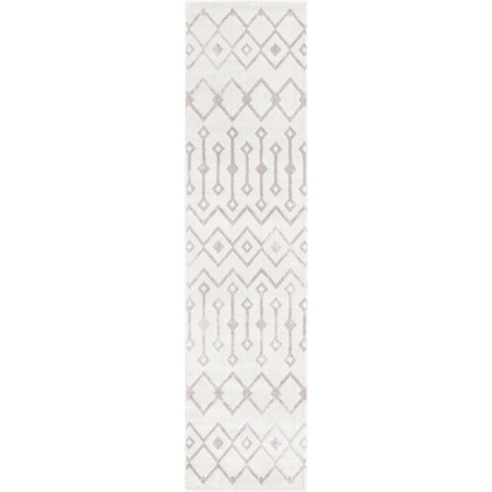 Rug Unique Loom Bohemian Trellis Pearl Runner 2' 0 x 8' 0