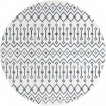 Rug Unique Loom Bohemian Trellis Ivory Round 7' 0 x 7' 0