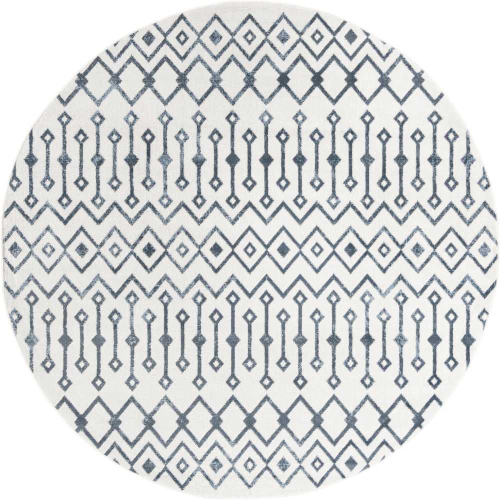 Rug Unique Loom Bohemian Trellis Ivory Round 7' 0 x 7' 0 Rug Unique Loom Bohemian Trellis Ivory Round 7' 0 x 7' 0