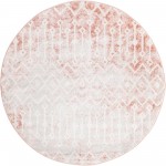 Rug Unique Loom Bohemian Trellis Rose Round 7' 0 x 7' 0