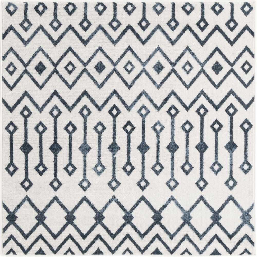 Rug Unique Loom Bohemian Trellis Ivory Square 4' 0 x 4' 0 Rug Unique Loom Bohemian Trellis Ivory Square 4' 0 x 4' 0