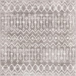 Rug Unique Loom Bohemian Trellis Gray Square 6' 0 x 6' 0