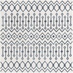 Rug Unique Loom Bohemian Trellis Ivory Square 6' 0 x 6' 0