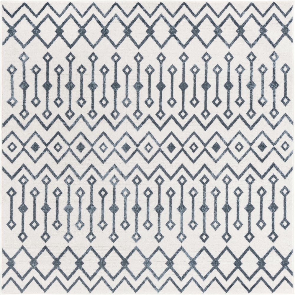 Rug Unique Loom Bohemian Trellis Ivory Square 6' 0 x 6' 0 Rug Unique Loom Bohemian Trellis Ivory Square 6' 0 x 6' 0