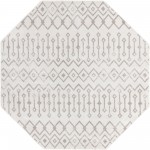 Rug Unique Loom Bohemian Trellis Pearl Octagon 7' 0 x 7' 0