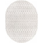 Rug Unique Loom Bohemian Trellis Pearl Oval 8' 0 x 10' 0