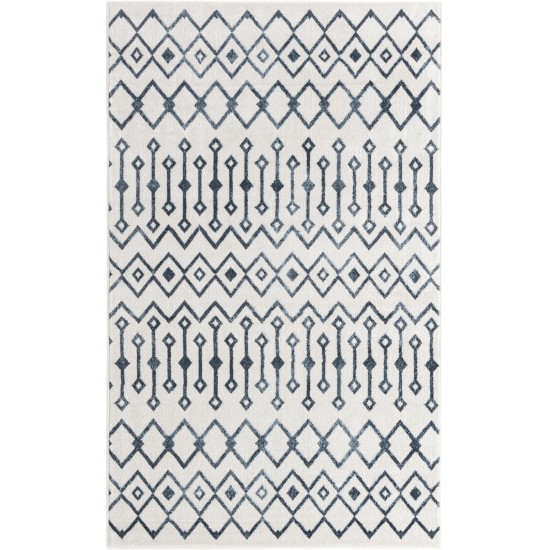 Rug Unique Loom Bohemian Trellis Ivory Sample 1' 4 x 1' 4