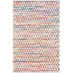 Rug Unique Loom Braided Chindi Multi Rectangular 4' 0 x 6' 0