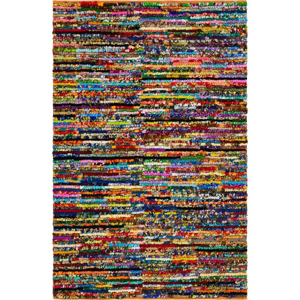 Rug Unique Loom Braided Chindi Multi Rectangular 6' 0 x 9' 0 Rug Unique Loom Braided Chindi Multi Rectangular 6' 0 x 9' 0