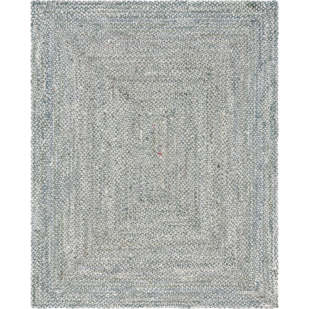 Rug Unique Loom Braided Chindi Gray Rectangular 8' 0 x 10' 0 Rug Unique Loom Braided Chindi Gray Rectangular 8' 0 x 10' 0