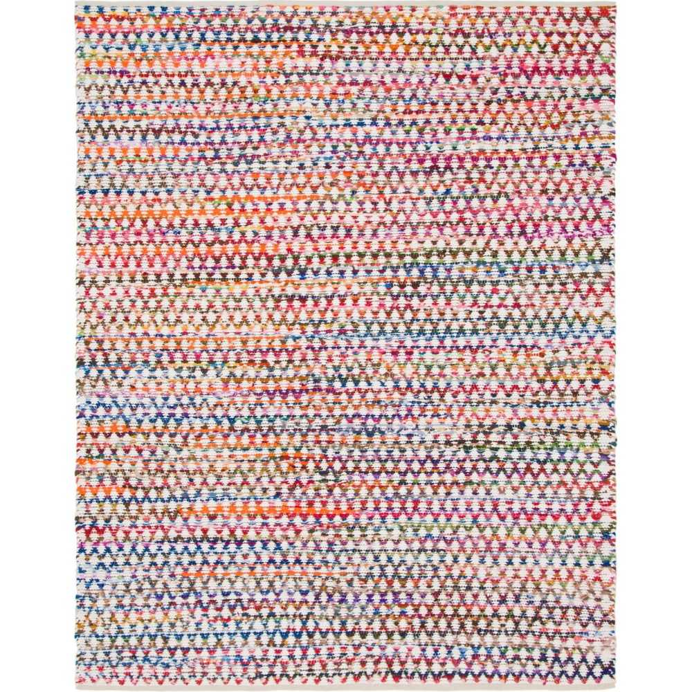 Rug Unique Loom Braided Chindi Multi Rectangular 8' 0 x 10' 0 Rug Unique Loom Braided Chindi Multi Rectangular 8' 0 x 10' 0