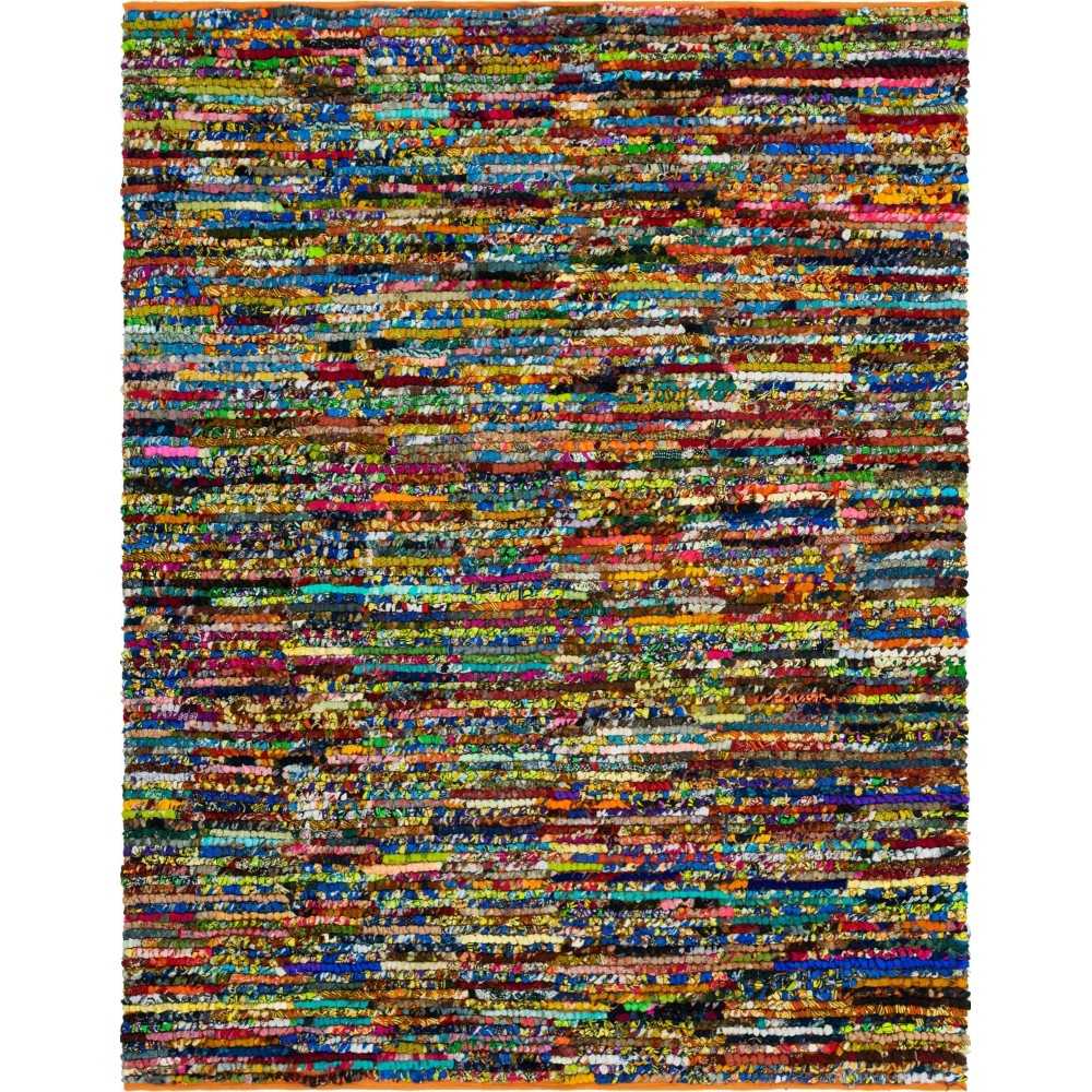 Rug Unique Loom Braided Chindi Multi Rectangular 8' 0 x 10' 0 Rug Unique Loom Braided Chindi Multi Rectangular 8' 0 x 10' 0
