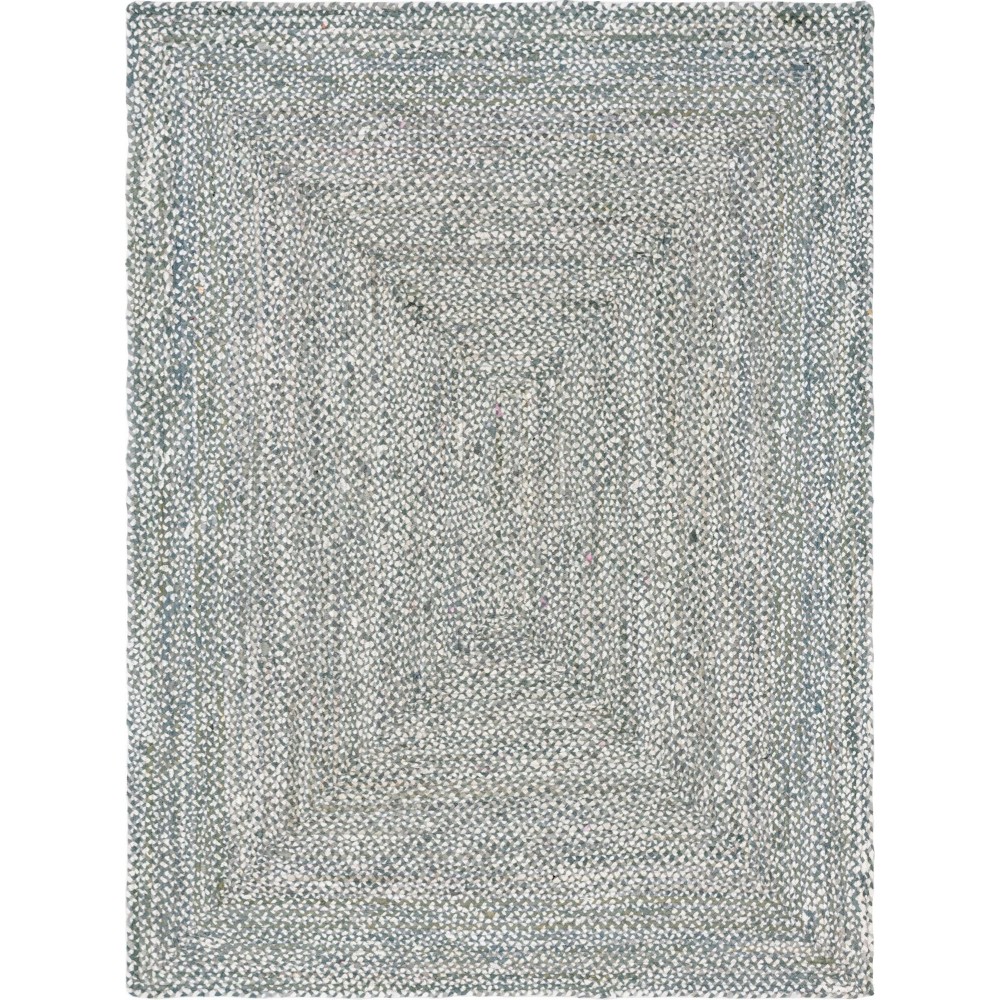 Rug Unique Loom Braided Chindi Gray Rectangular 9' 0 x 12' 0 Rug Unique Loom Braided Chindi Gray Rectangular 9' 0 x 12' 0