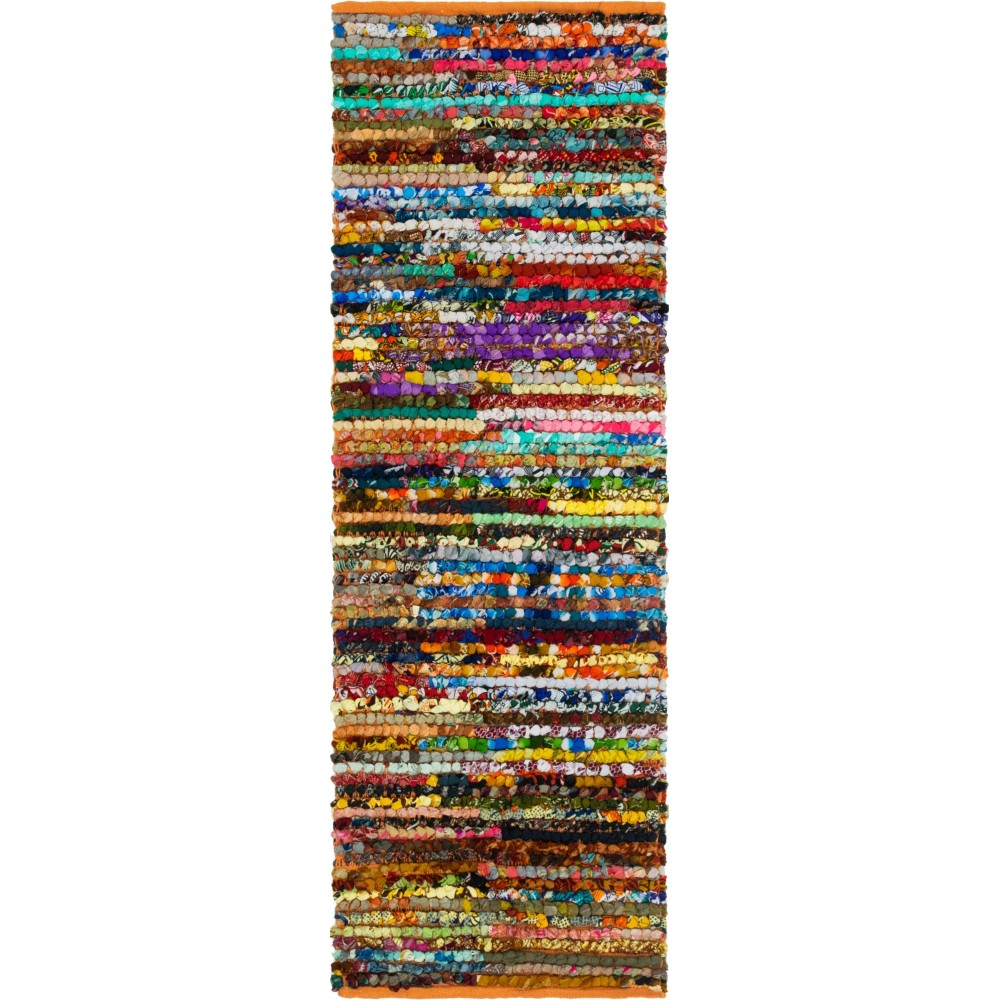 Rug Unique Loom Braided Chindi Multi Runner 2' 2 x 6' 0