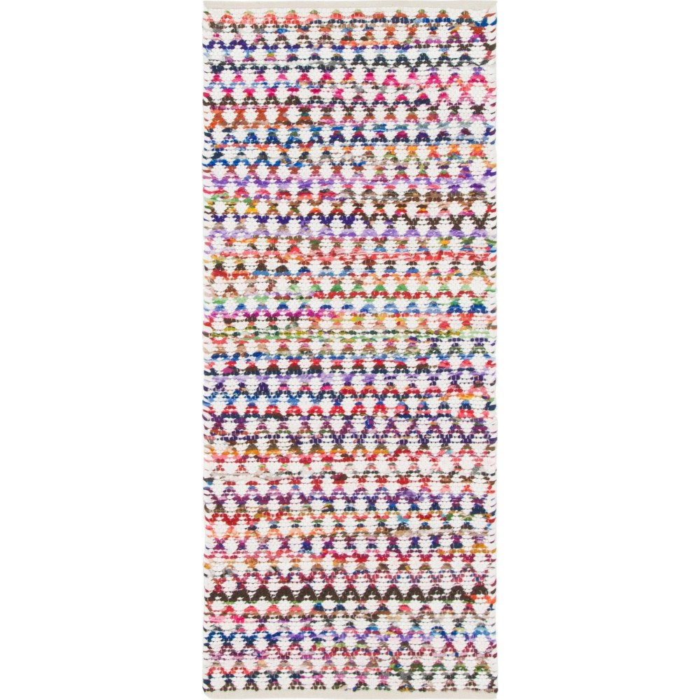 Rug Unique Loom Braided Chindi Multi Runner 2' 6 x 6' 0