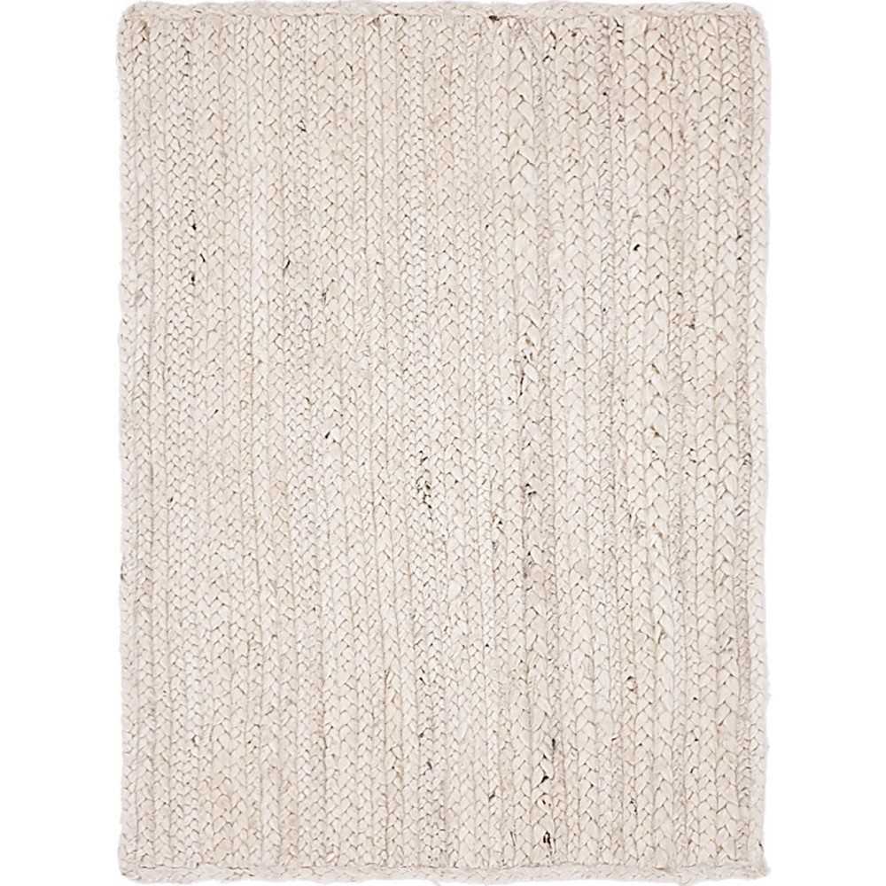 Rug Unique Loom Braided Jute Beige Rectangular 2' 0 x 3' 0