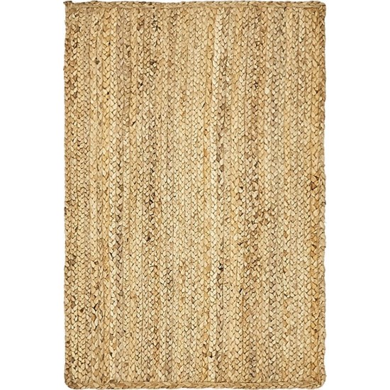 Rug Unique Loom Braided Jute Natural Rectangular 2' 0 x 3' 0