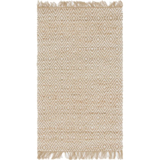 Rug Unique Loom Braided Jute Natural/Ivory Rectangular 3' 3 x 5' 0