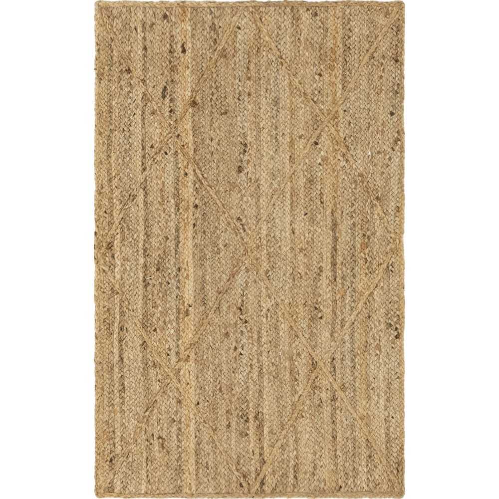Rug Unique Loom Braided Jute Trellis Natural Rectangular 3' 3 x 5' 0 Rug Unique Loom Braided Jute Trellis Natural Rectangular 3' 3 x 5' 0