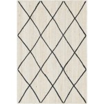 Rug Unique Loom Braided Jute Trellis Ivory Rectangular 4' 0 x 6' 0