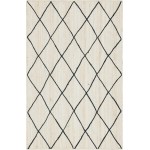 Rug Unique Loom Braided Jute Trellis Ivory Rectangular 5' 0 x 8' 0