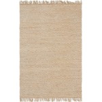 Rug Unique Loom Braided Jute Natural/Ivory Rectangular 6' 0 x 9' 0