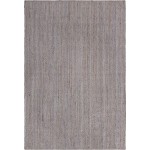 Rug Unique Loom Braided Jute Gray Rectangular 6' 0 x 9' 0