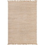 Rug Unique Loom Braided Jute Natural/Ivory Rectangular 7' 0 x 10' 0
