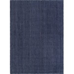 Rug Unique Loom Braided Jute Navy Blue Rectangular 7' 0 x 10' 0