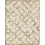 Rug Unique Loom Braided Jute Ivory Rectangular 9' 0 x 12' 0