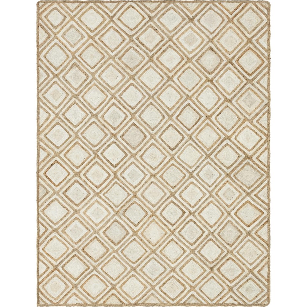 Rug Unique Loom Braided Jute Ivory Rectangular 9' 0 x 12' 0 Rug Unique Loom Braided Jute Ivory Rectangular 9' 0 x 12' 0