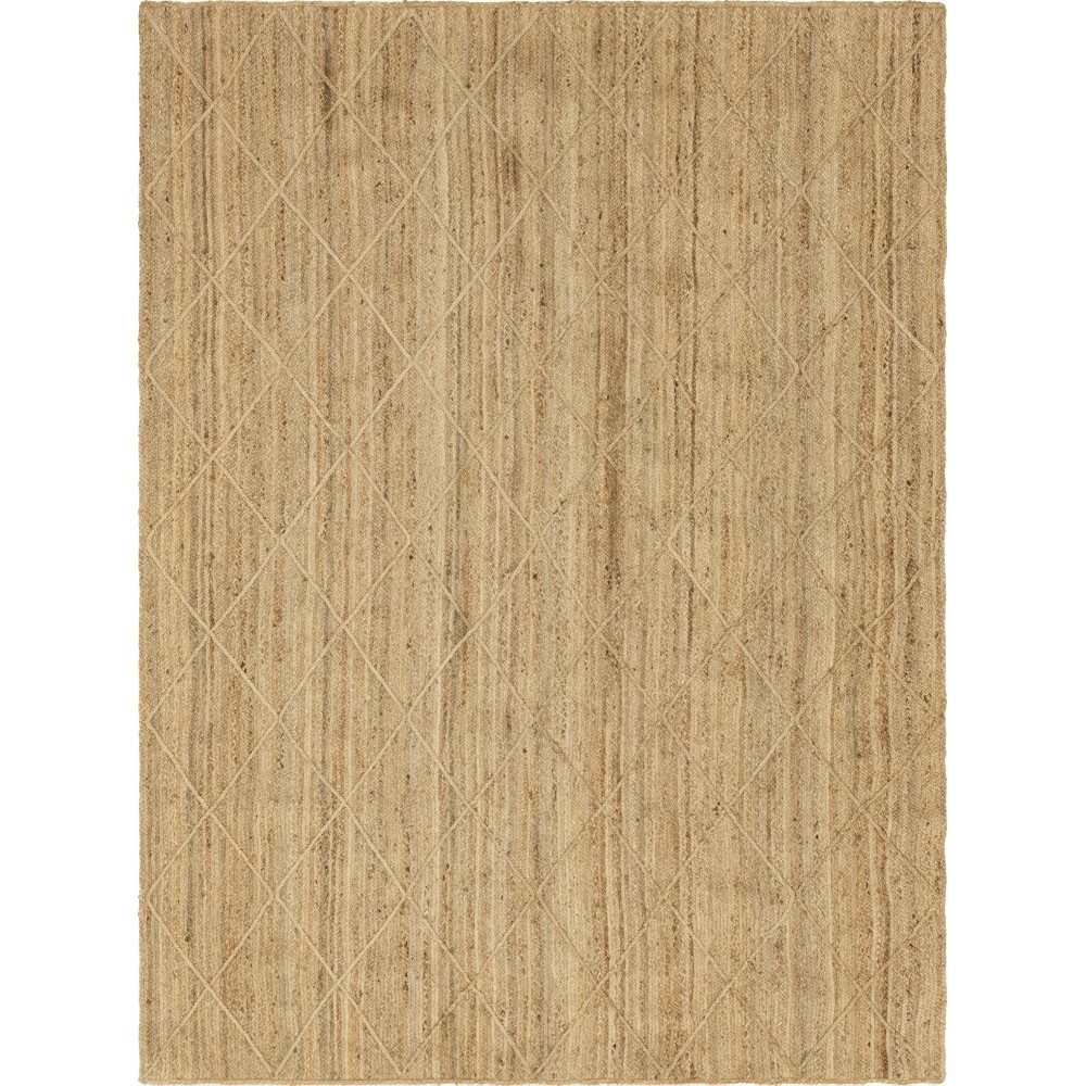 Rug Unique Loom Braided Jute Trellis Natural Rectangular 9' 0 x 12' 0 Rug Unique Loom Braided Jute Trellis Natural Rectangular 9' 0 x 12' 0