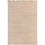 Rug Unique Loom Braided Jute Natural/Ivory Rectangular 10' 0 x 14' 0