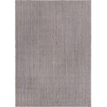 Rug Unique Loom Braided Jute Gray Rectangular 10' 0 x 14' 0