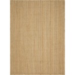 Rug Unique Loom Braided Jute Natural Rectangular 10' 0 x 14' 0