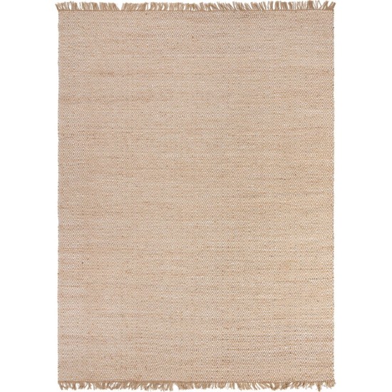 Rug Unique Loom Braided Jute Natural/Ivory Rectangular 12' 2 x 16' 0