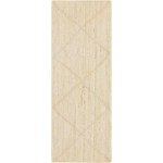 Rug Unique Loom Braided Jute Trellis Beige Runner 2' 2 x 6' 0