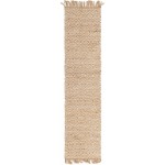 Rug Unique Loom Braided Jute Natural/Ivory Runner 2' 2 x 8' 0