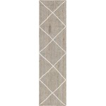 Rug Unique Loom Braided Jute Trellis Gray Runner 2' 2 x 8' 2
