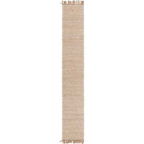 Rug Unique Loom Braided Jute Natural/Ivory Runner 2' 2 x 12' 0