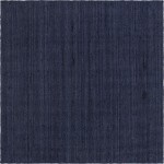 Rug Unique Loom Braided Jute Navy Blue Square 8' 0 x 8' 0