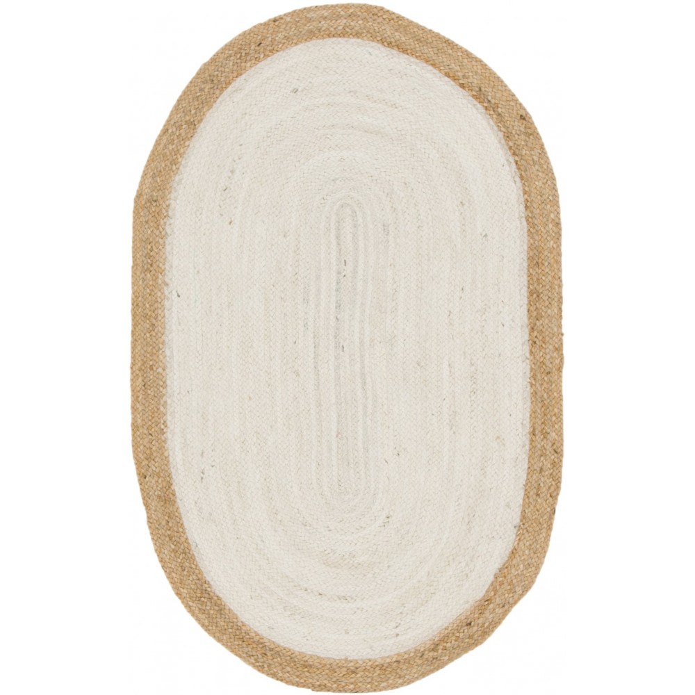 Rug Unique Loom Braided Jute Ivory Oval 3' 3 x 5' 0 Rug Unique Loom Braided Jute Ivory Oval 3' 3 x 5' 0