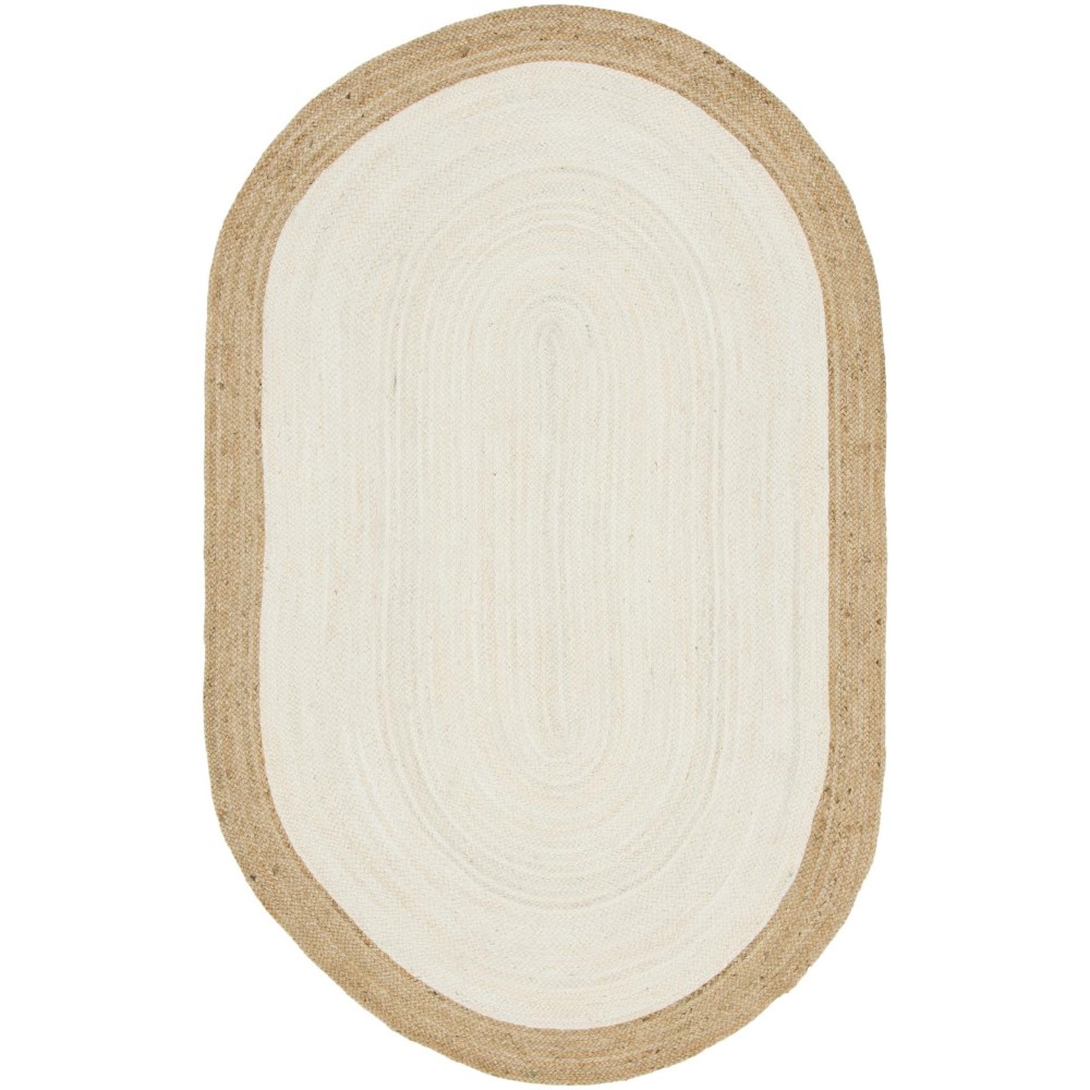 Rug Unique Loom Braided Jute Ivory Oval 5' 0 x 8' 0 Rug Unique Loom Braided Jute Ivory Oval 5' 0 x 8' 0