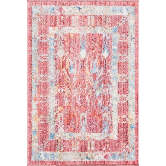 Rug Unique Loom Brighton Red Rectangular 2' 2 x 3' 0